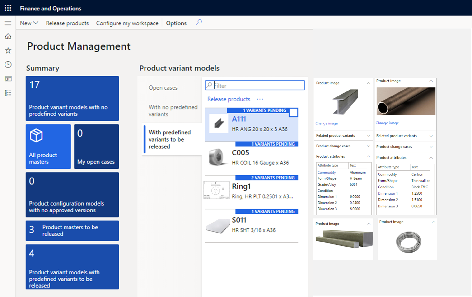 Product management workspace CMA webpage