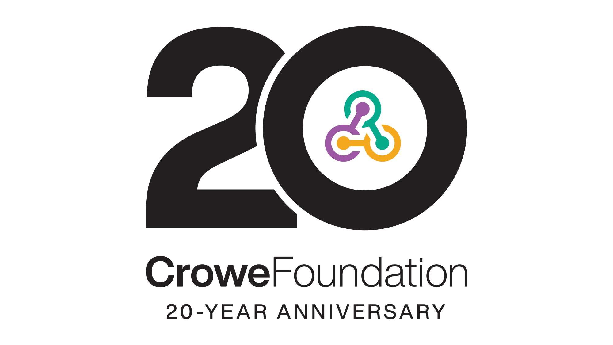 Crowe Foundation 20th Anniversary logo