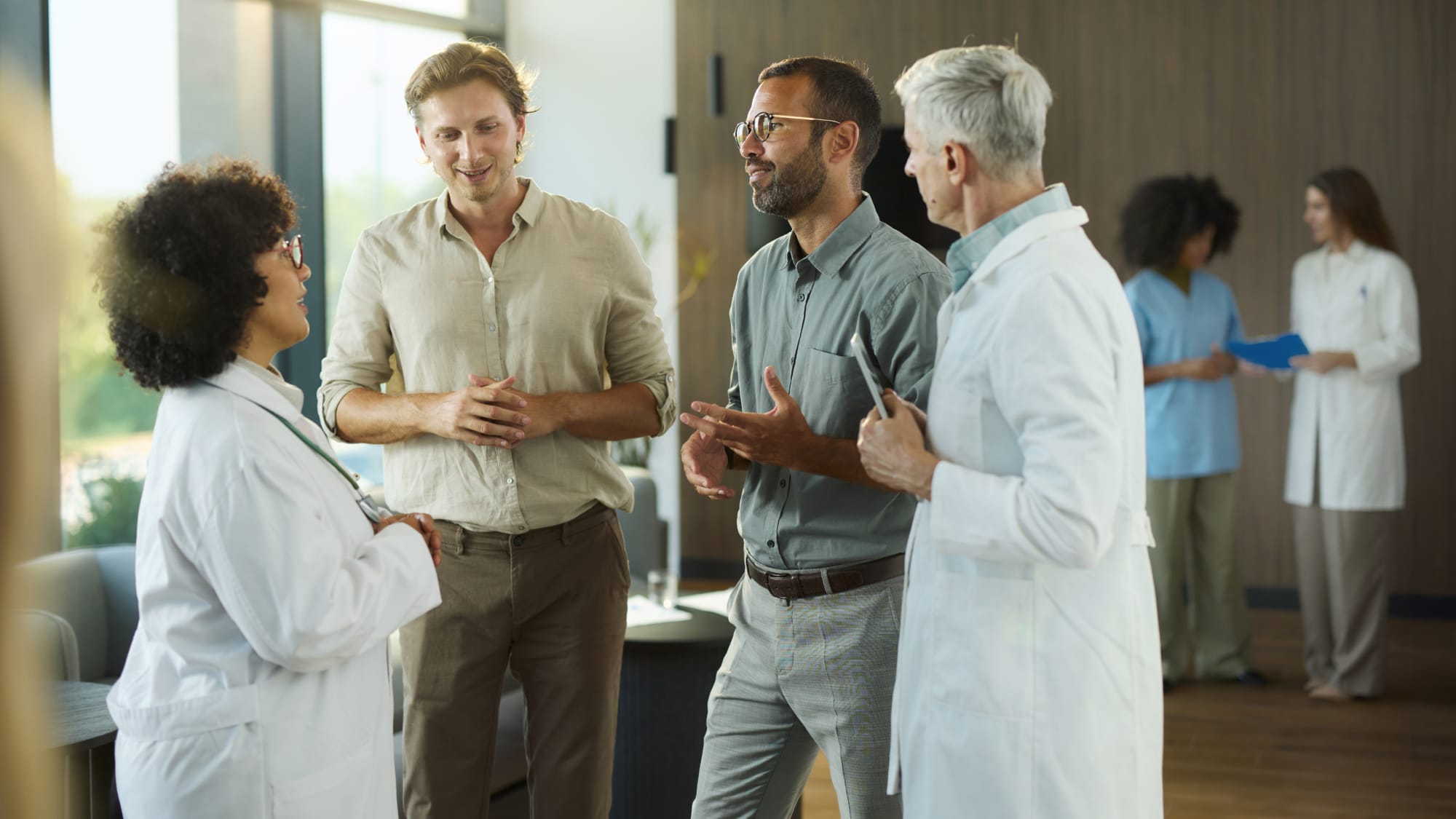 Group gathers to discuss topics related to Markets Health and Sciences