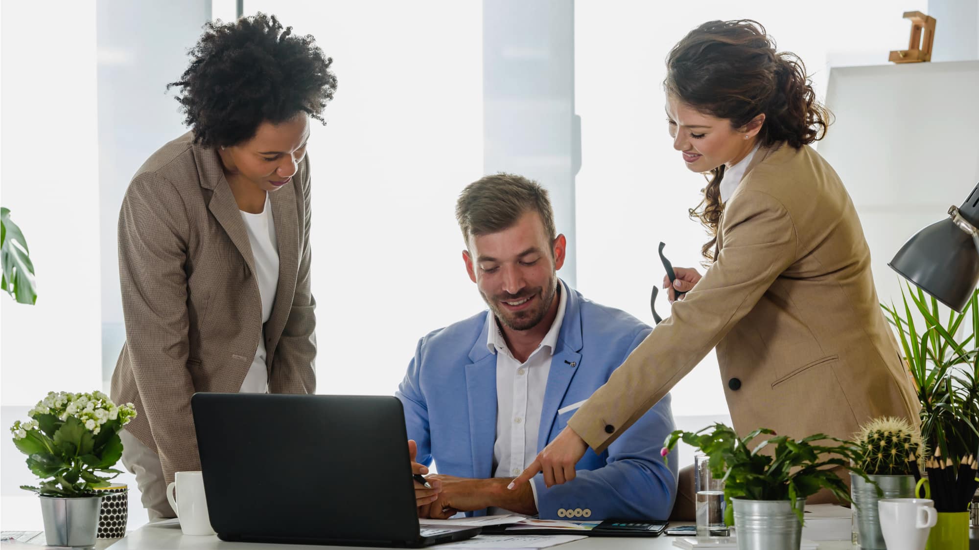 Government agency staff collaborate on planning and assessment initiatives to support organizational improvement.