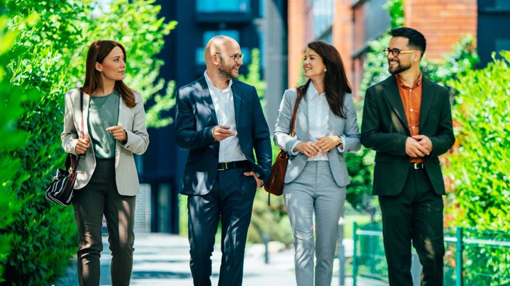 Business professionals discuss regulatory and accounting developments affecting organizations.