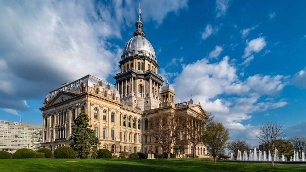 Illinois State Capitol, representing fiscal year 2027 tax changes affecting businesses.