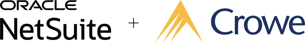 Oracle NetSuite + Crowe logo