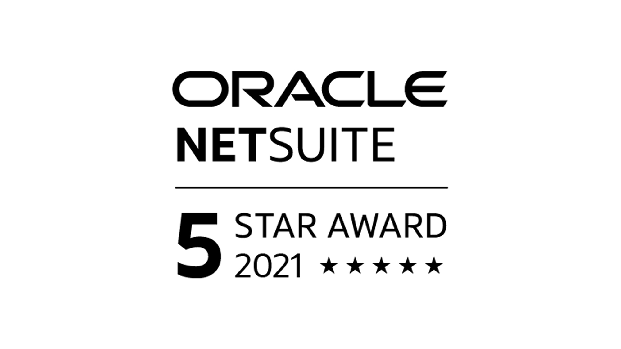Oracle Netsuite 5 Star Award 2021
