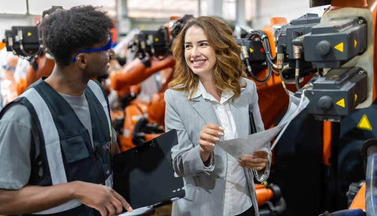 Manufacturing professionals review operations to identify working capital and cash flow opportunities.