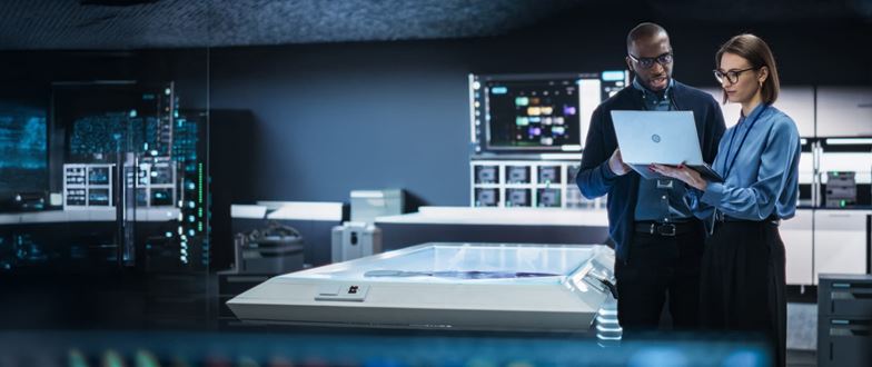 AI and machine learning specialists collaborate on a custom technology solution.