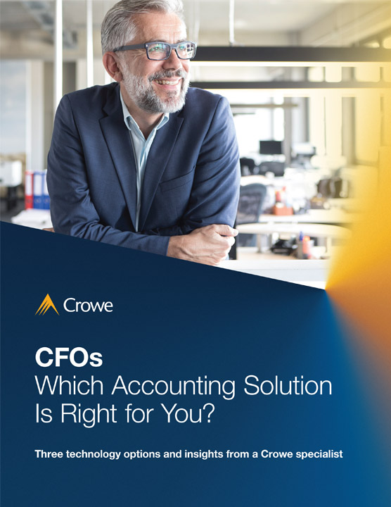 CFOs: Which accounting solution is right for you?