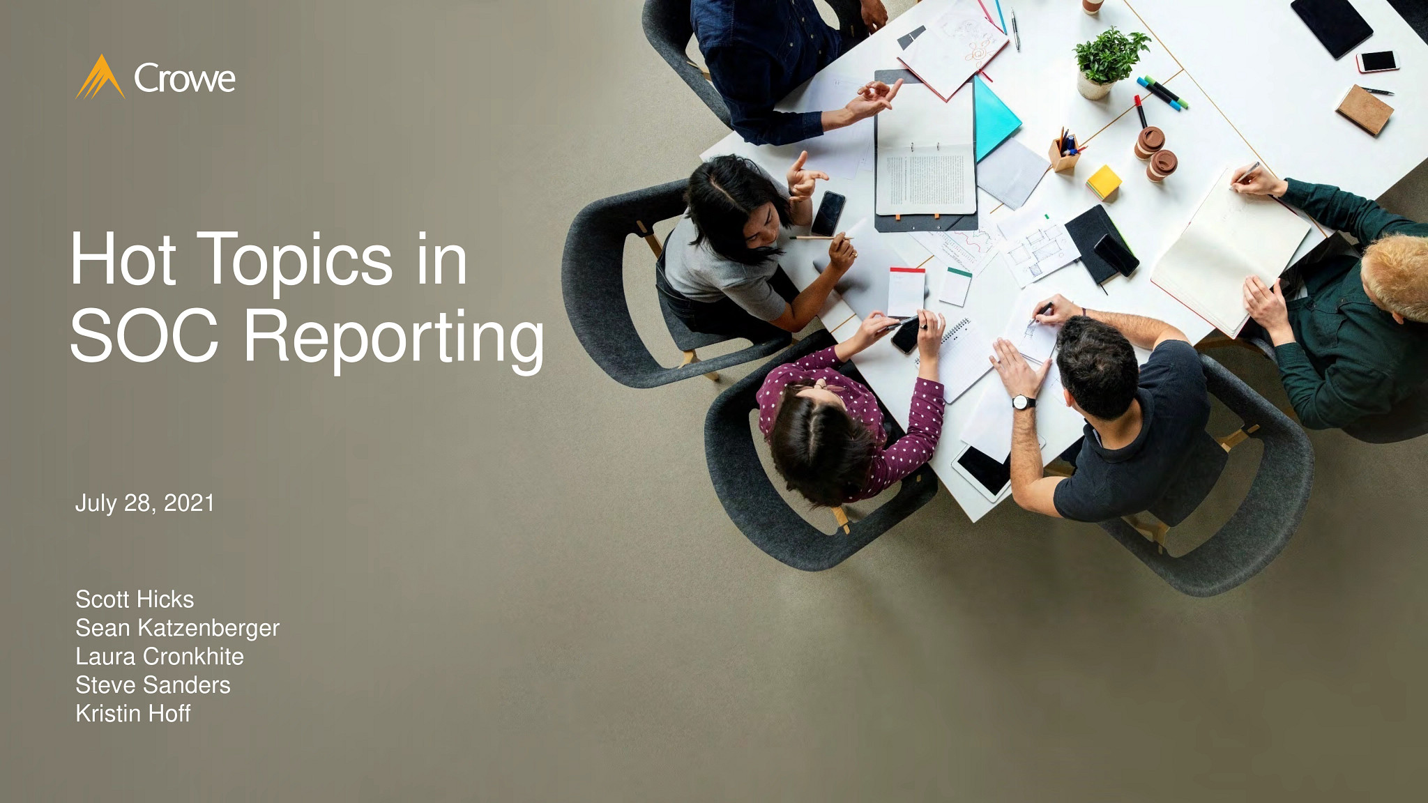 Presentation: Hot topics in SOC reporting