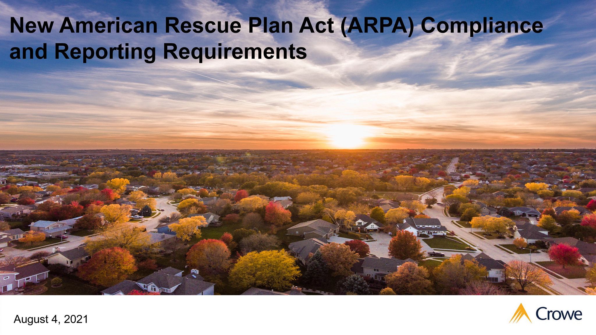 New ARPA compliance and reporting requirements