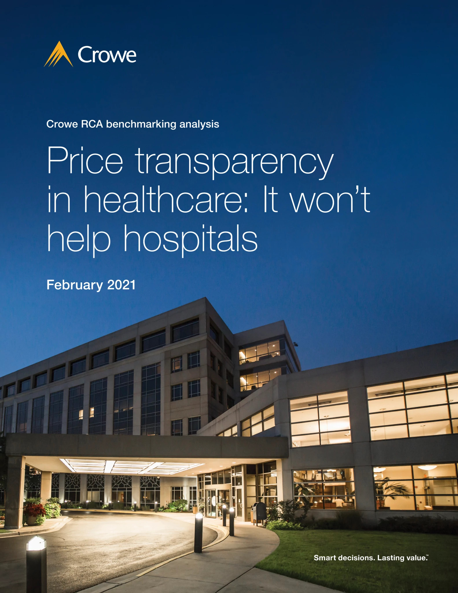Navigating complexity: Comprehensive services for the offshore financial community, Price transparency in healthcare: It won't help hospitals