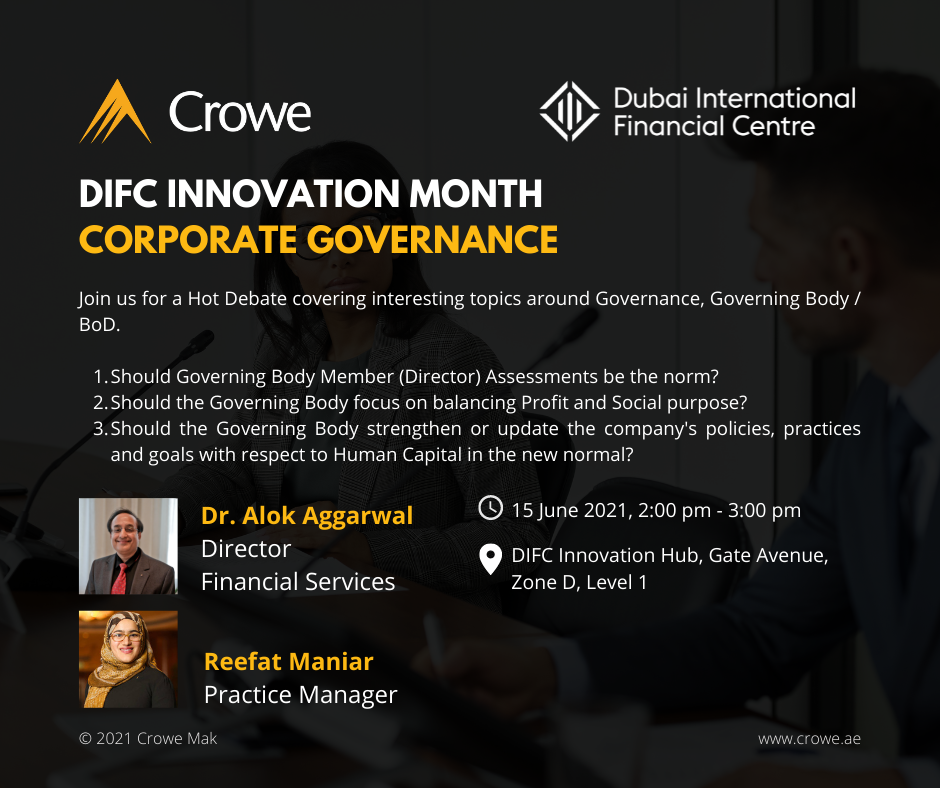 Corporate Governance - DIFC Innovation Month