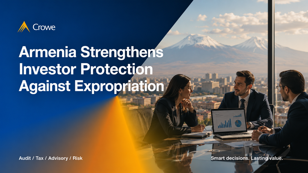 Armenia Strengthens Investor Protection