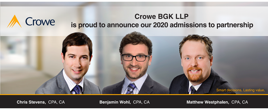 Crowe BGK Partner Announcement 2020