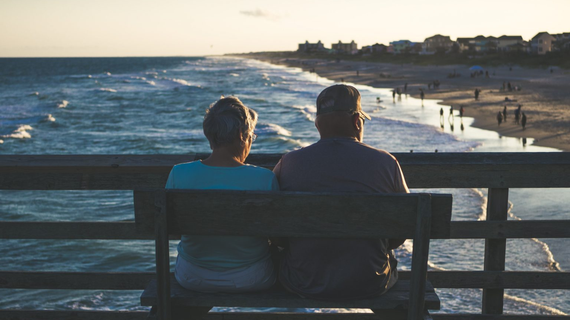 older couple on bench