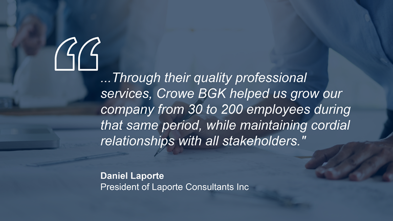 Laporte Consultants Inc Testimonial