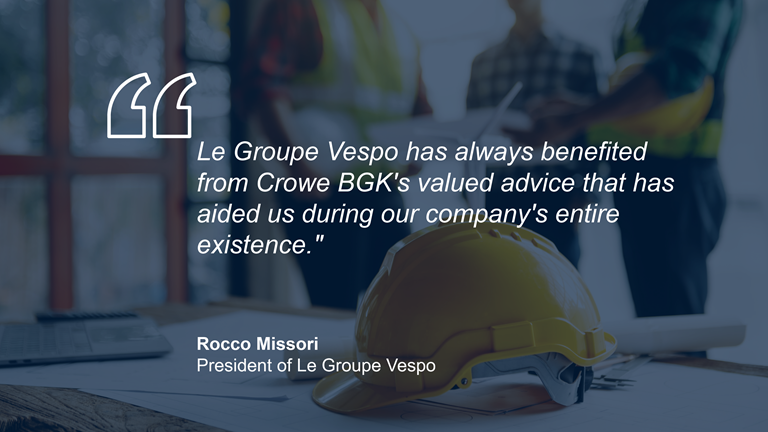 Le Groupe Vespo Testimonal
