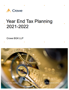 Year End Tax Planning 2021-2022 - Crowe BGK