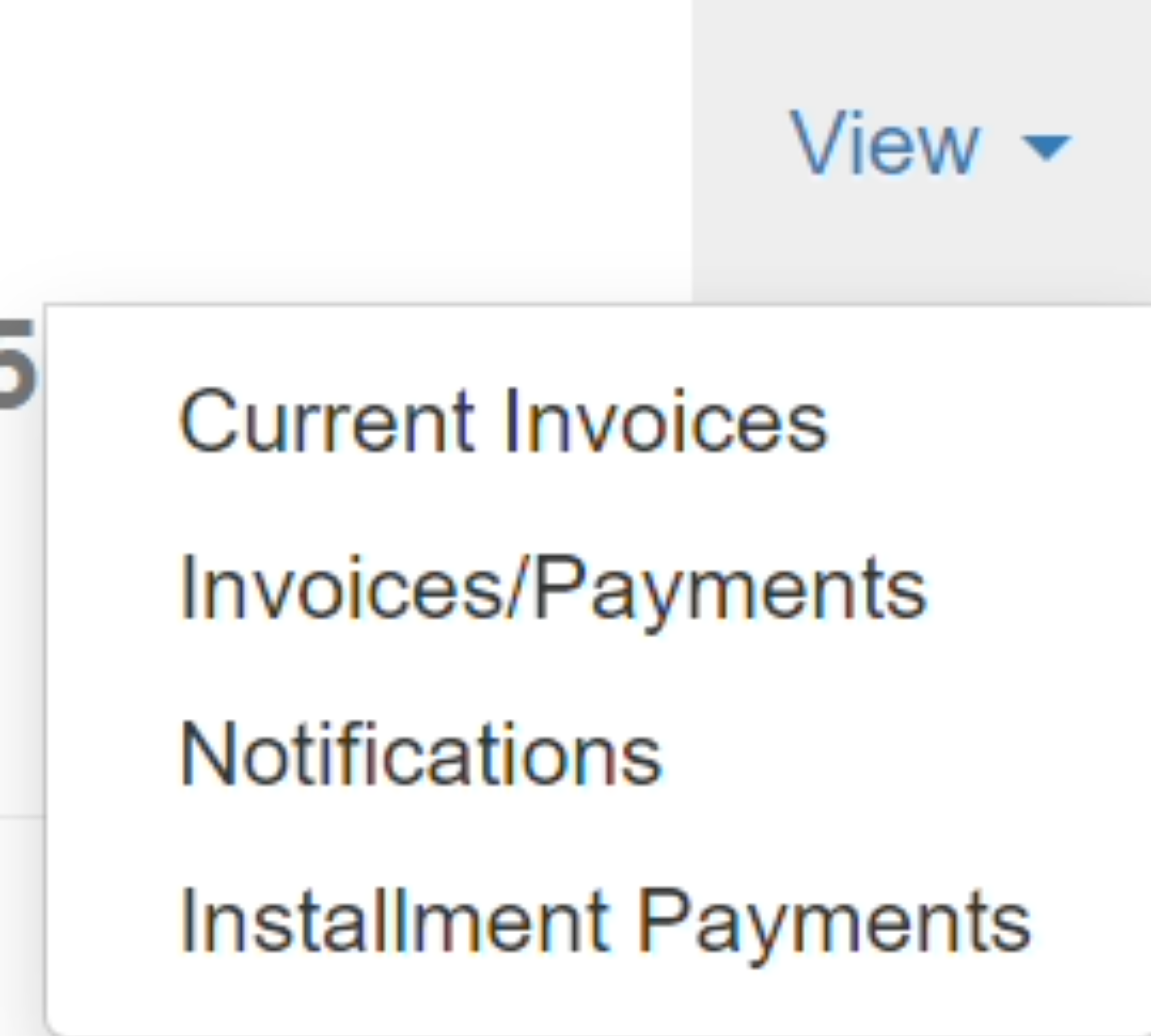 options de navigation
