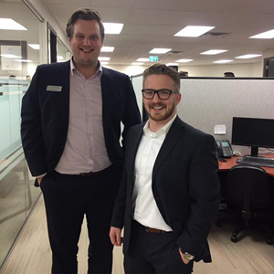 Devon Huber and Jack Morris