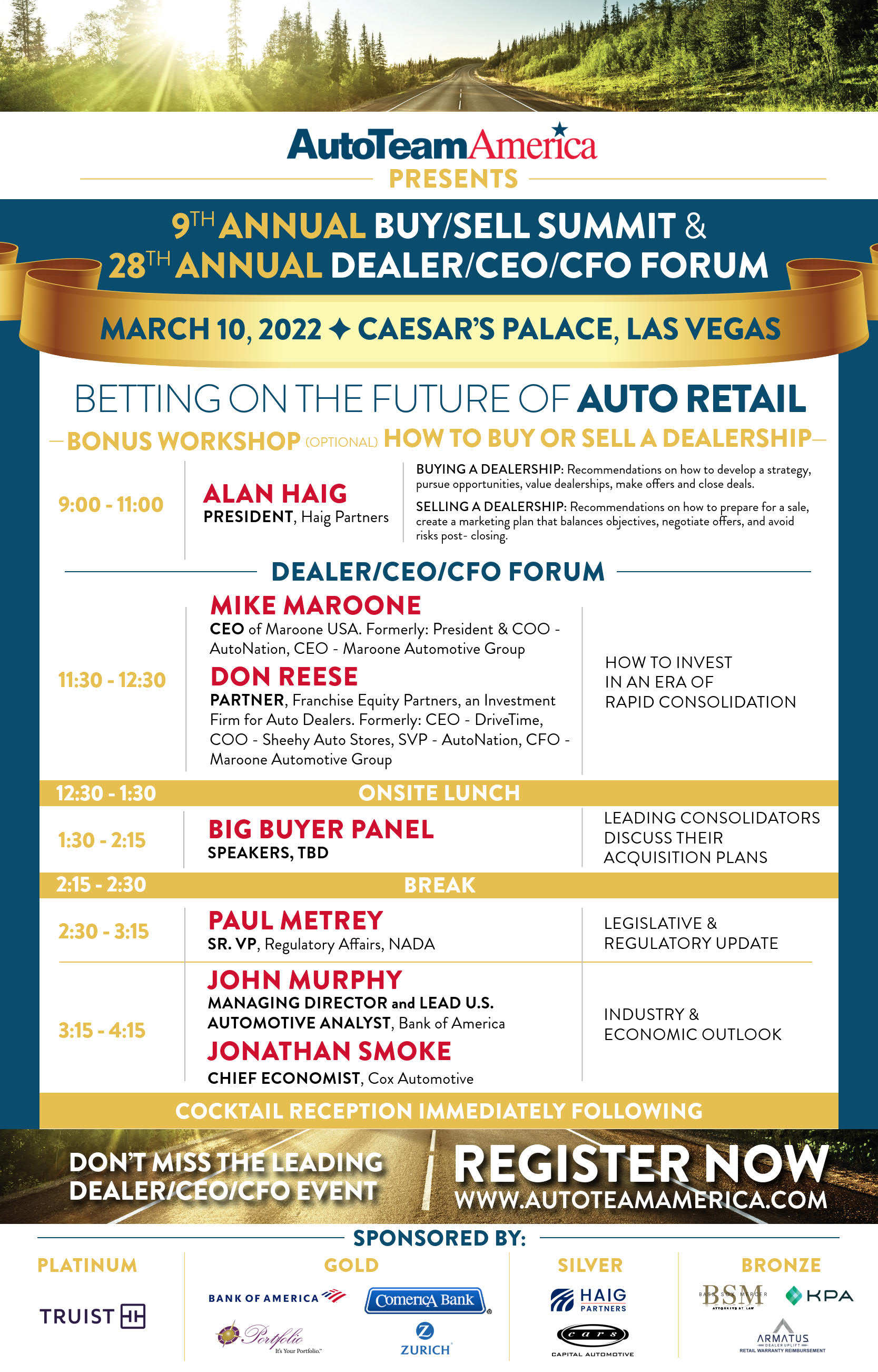 AutoTeam America's Betting on the Future of AutoRetail Event