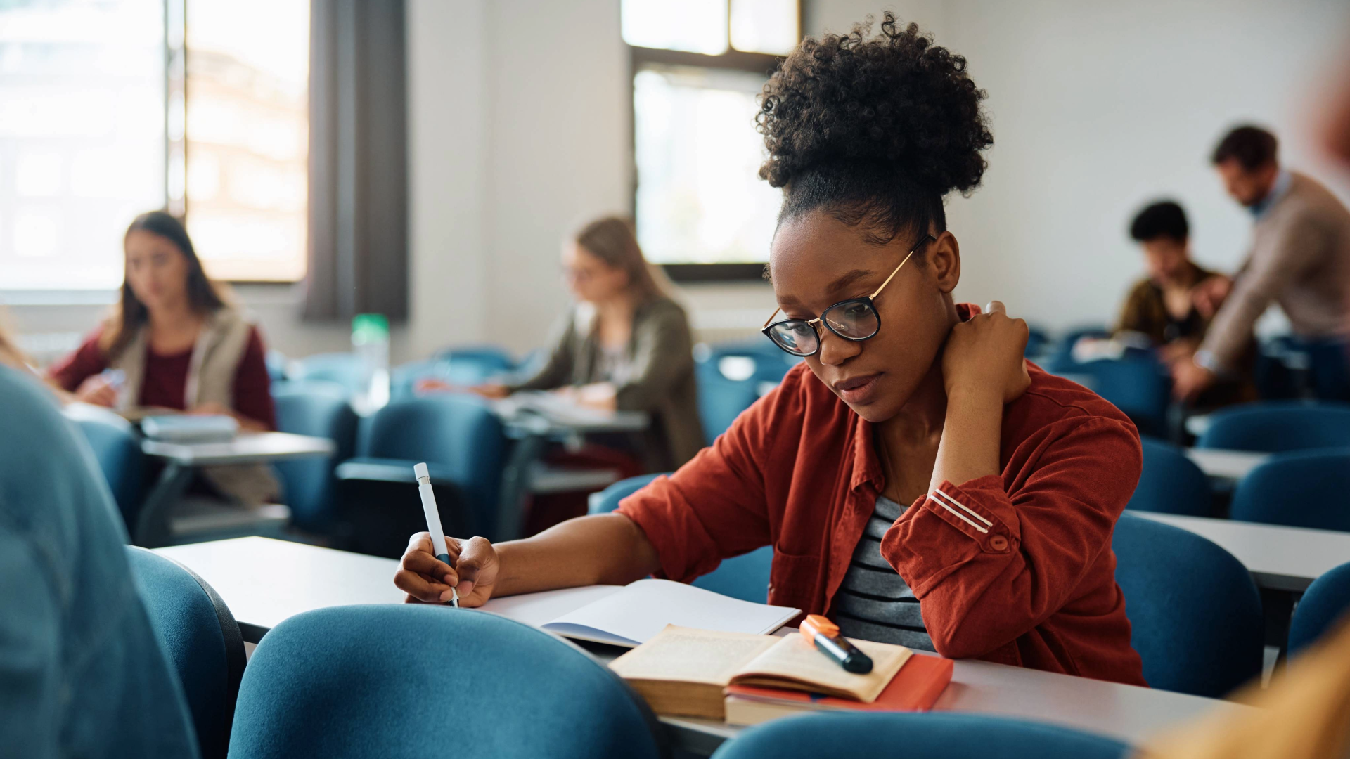 Person Woman Examing