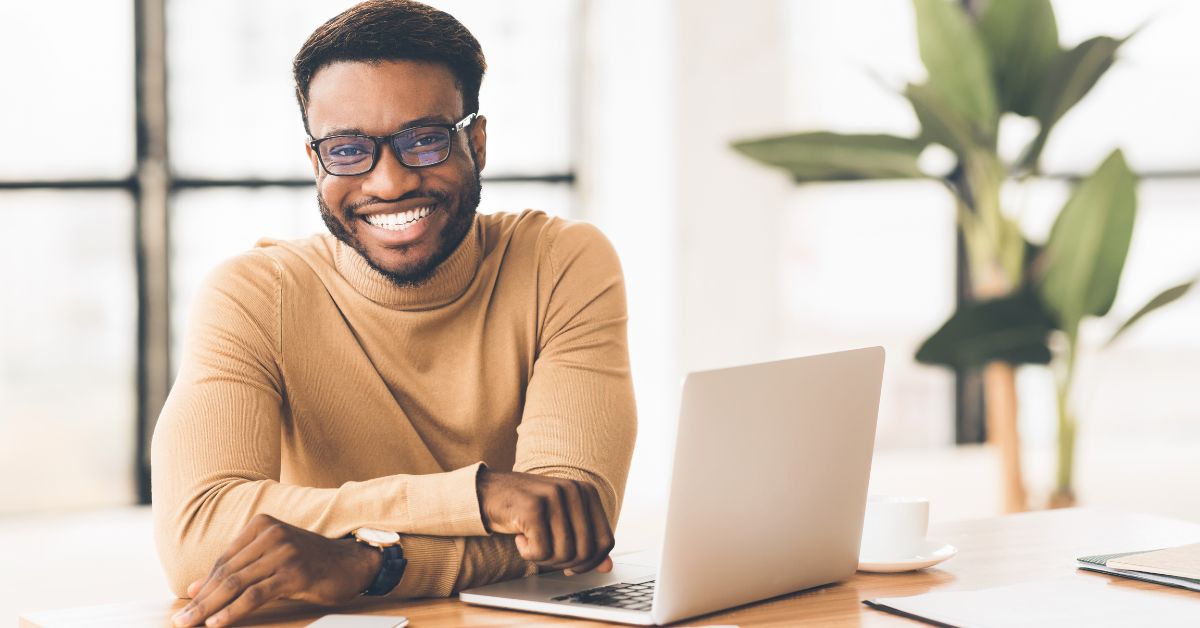 Person Young Man Smiling at Camera Professional