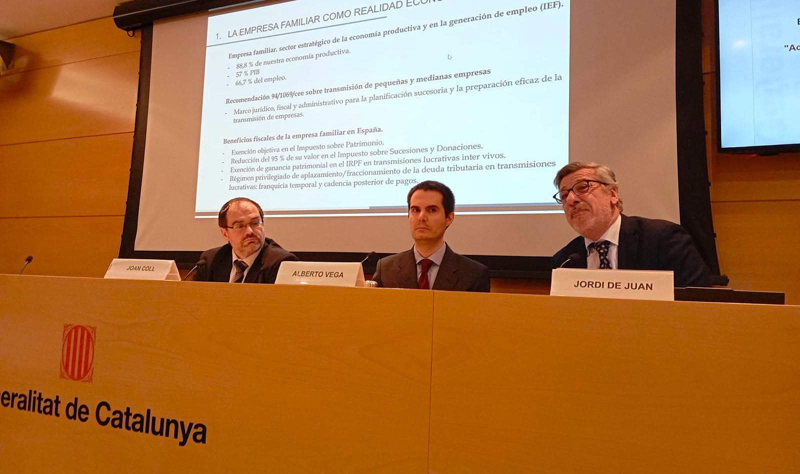 Jordi de Juan participa en el XXXV Seminario de Estudios y Práctica Jurídica impartido en el Gabinete Jurídico Central de la Generalitat de Catalunya