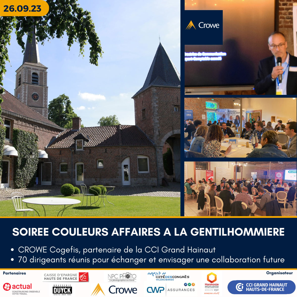 Soirée Couleurs affaires La Gentilhommière_Artres_Intervention Cogefis