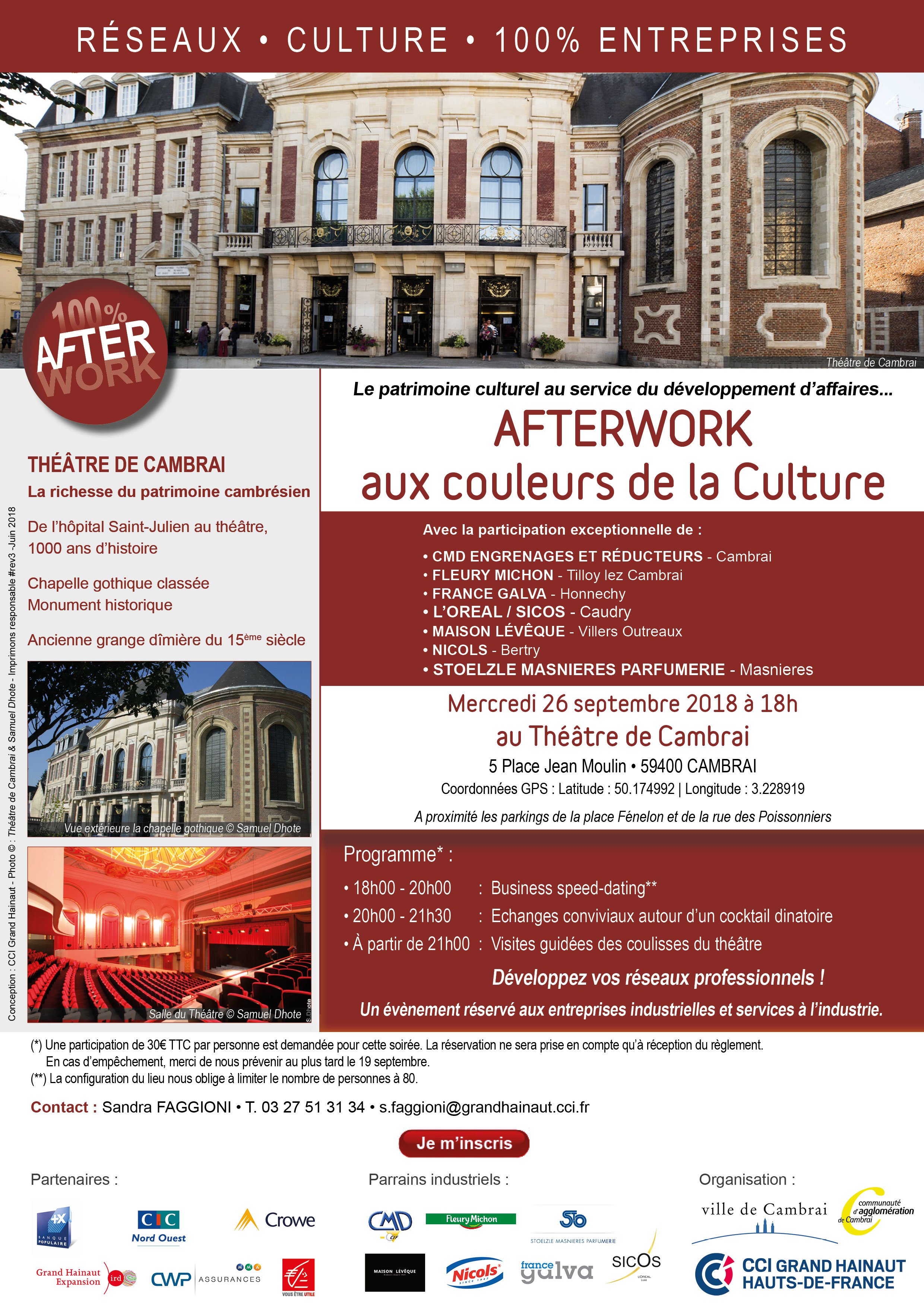Afterwork au Theatre de Cambrai
