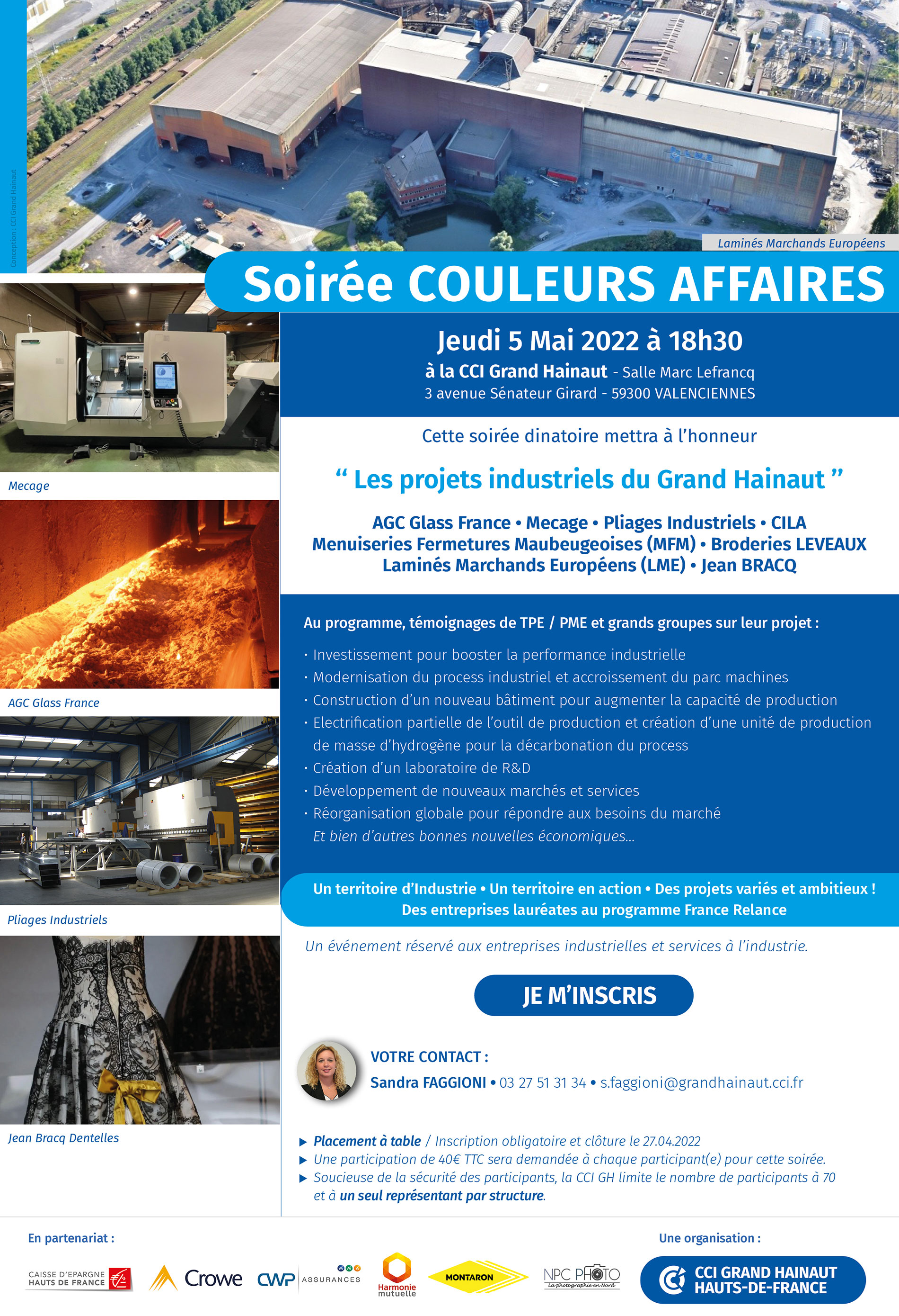 Soirée couleurs affaires Industrie – Invitation - 05 05 2022