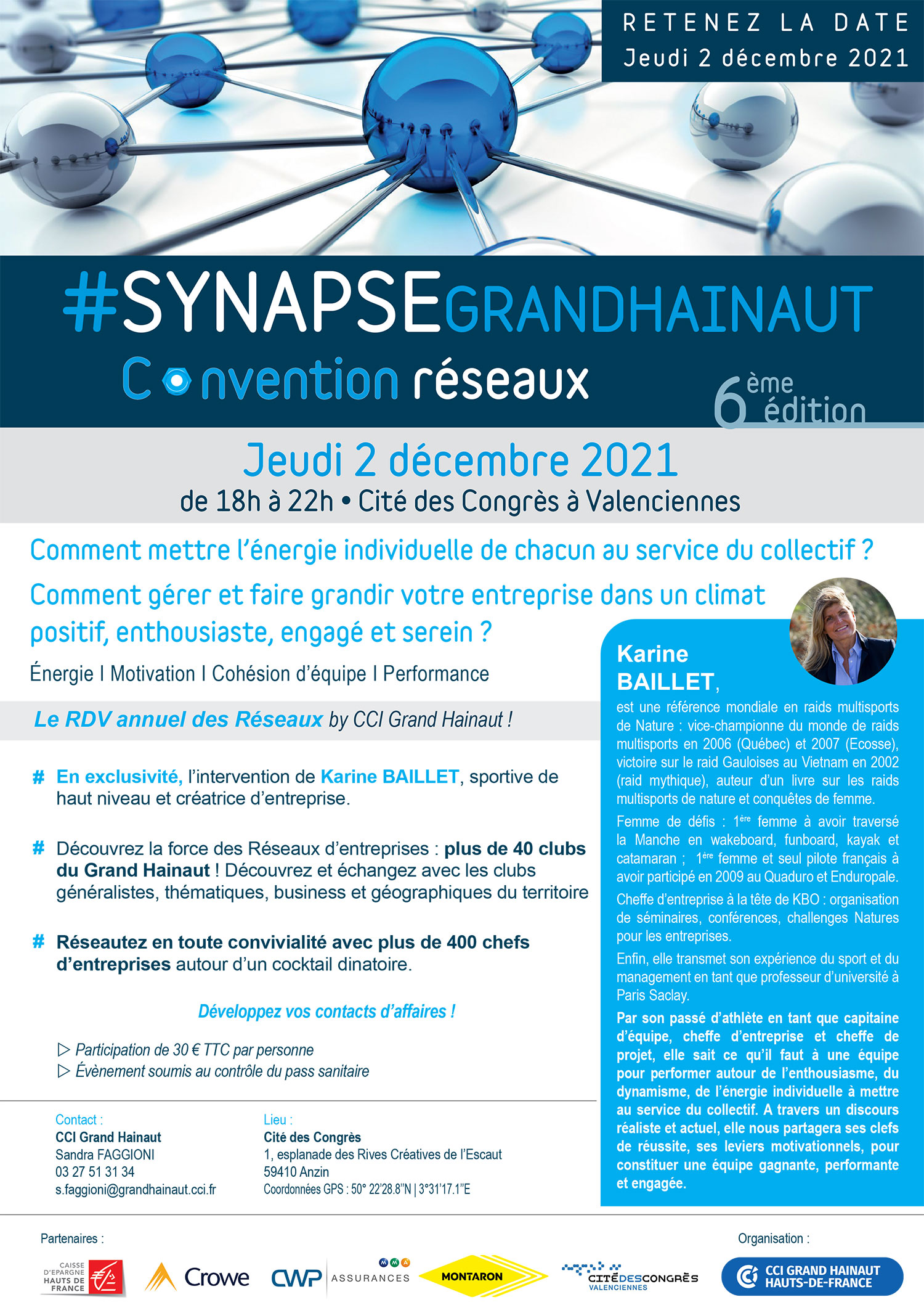 Synapse Grand Hainaut - Save the date - 02 12 2021