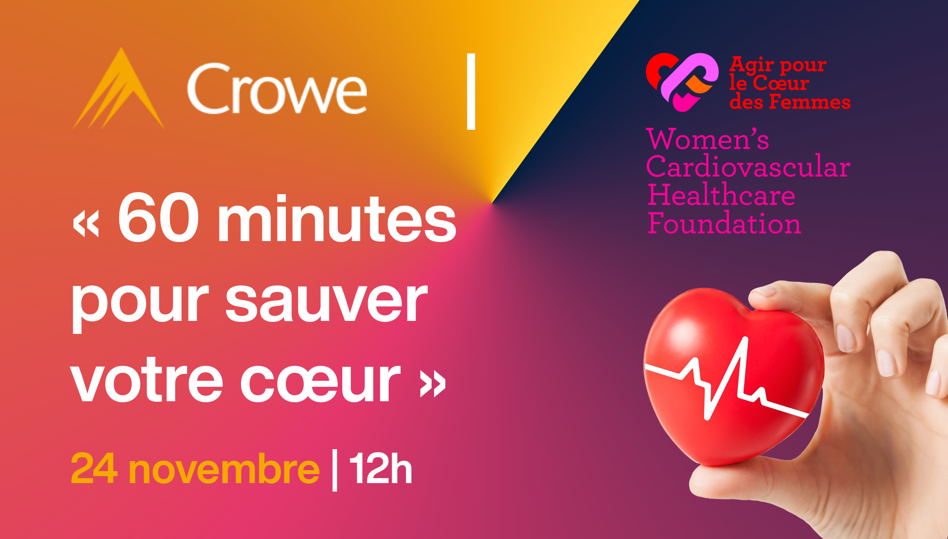 Conférence le 24 novembre 2026 - 30 minutes pour sauver votre coeur