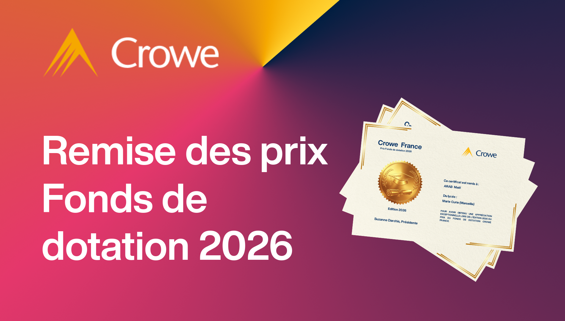 Remise prix concours Fonds de dotation 2026