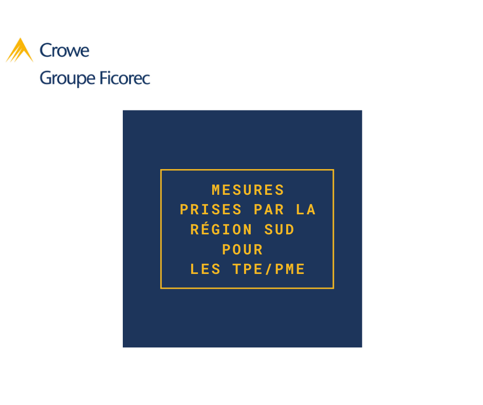 Mesures prises par la region sud