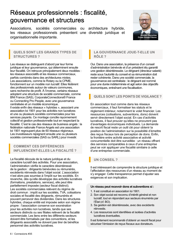 Article Aurélien DESROCHES - Connexions #35