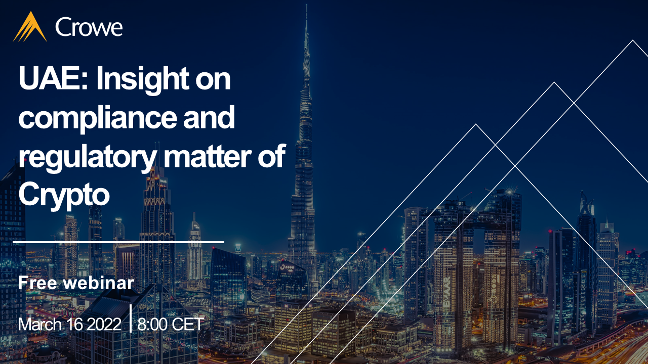 UAE Crypto Webinar | Crowe Croatia