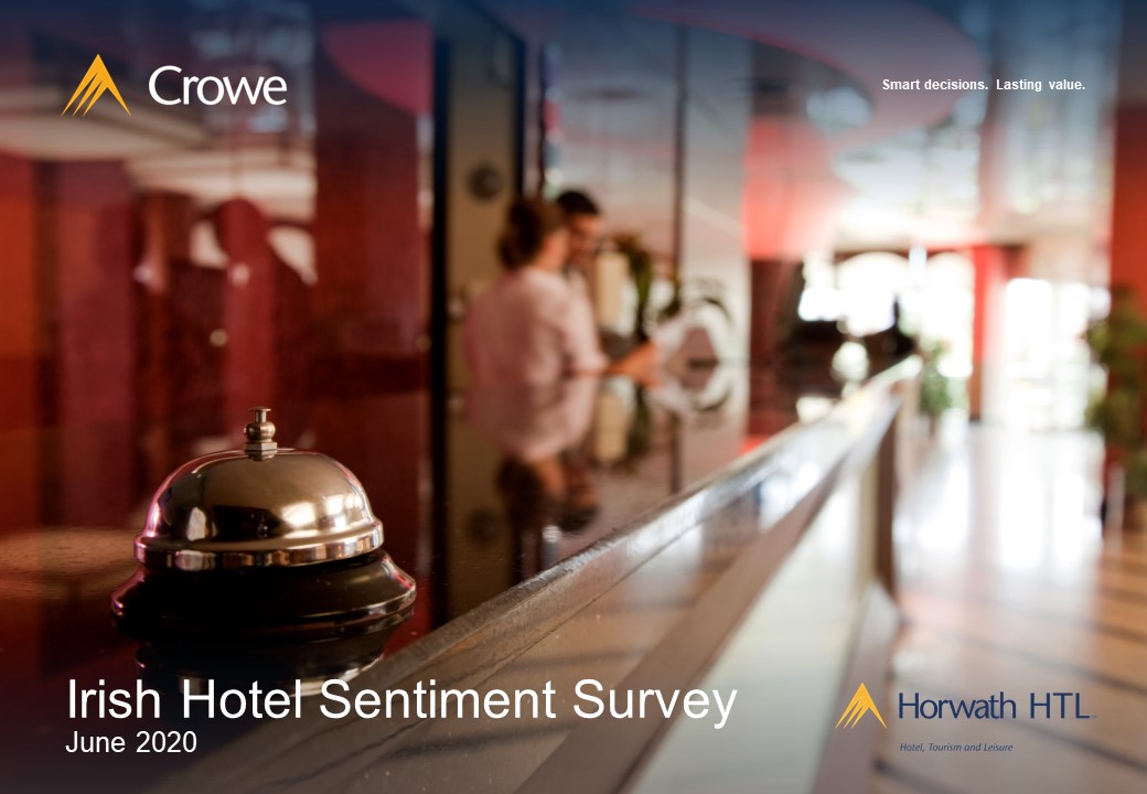 Crowe 2020 Irish Hotel Sector Sentiment Survey cover