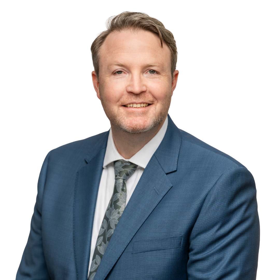 Hugh Sullivan with tie on