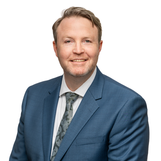 Hugh Sullivan with tie on