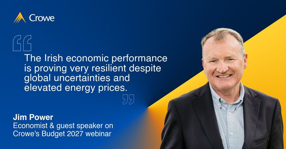 Jim Power's Budget 2027 preview: The economic outlook shaping Budget day. From global uncertainty and energy prices to tax changes, housing supports and cost of living measures, Jim Power examines the key forces influencing Budget 2027.