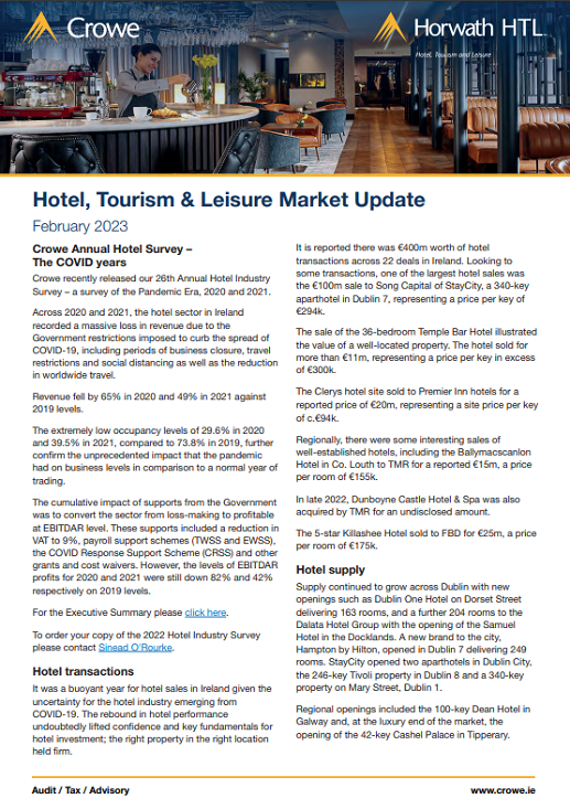 Crowe HTL Market Update February 2023