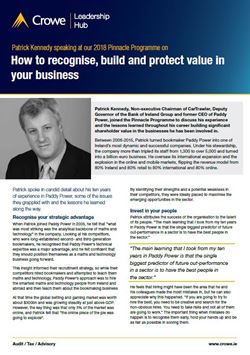 Patrick Kennedy on building business value - Crowe Ireland