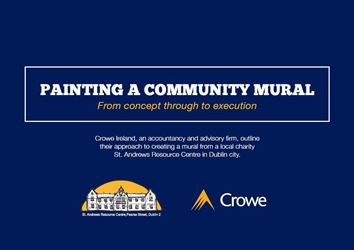 Crowe Ireland CSR - painting a community mural case study