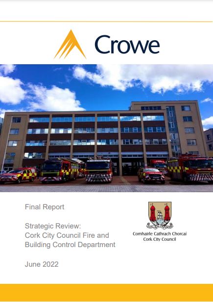 Cork City Council Fire and Building Control Dept report cover