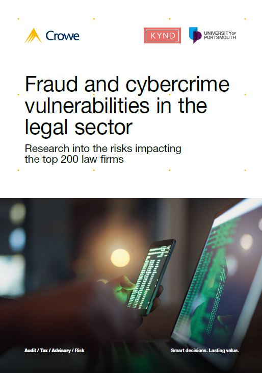 Fraud and cybercrime vulnerabilities in the legal sector cover