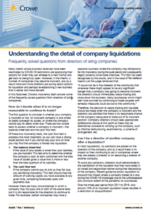 Understanding the detail of company liquidations cover - Crowe Ireland