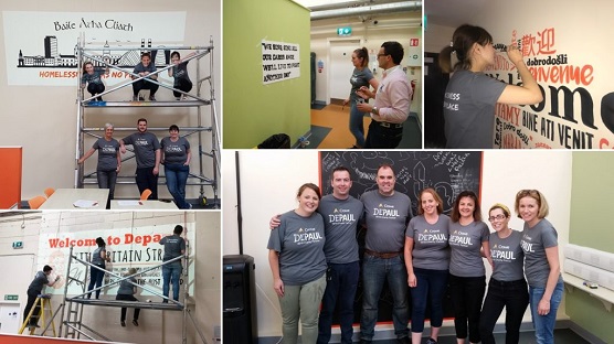 Crowe Ireland volunteer for Depaul chaity