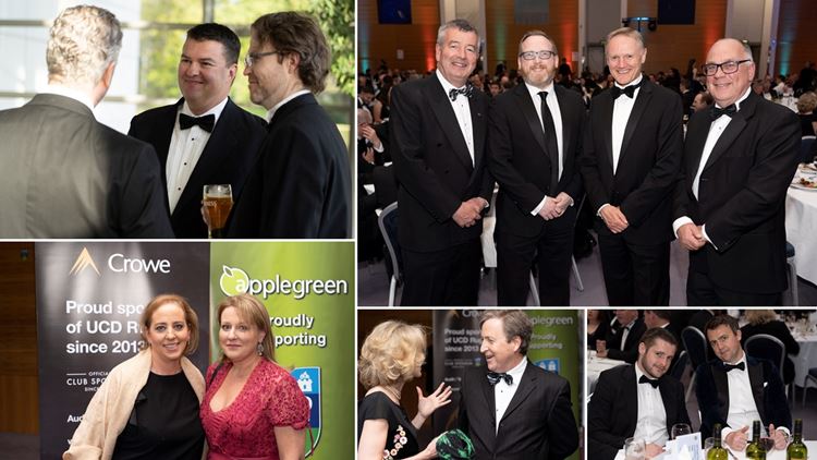 Crowe attending UCD RFC annual dinner