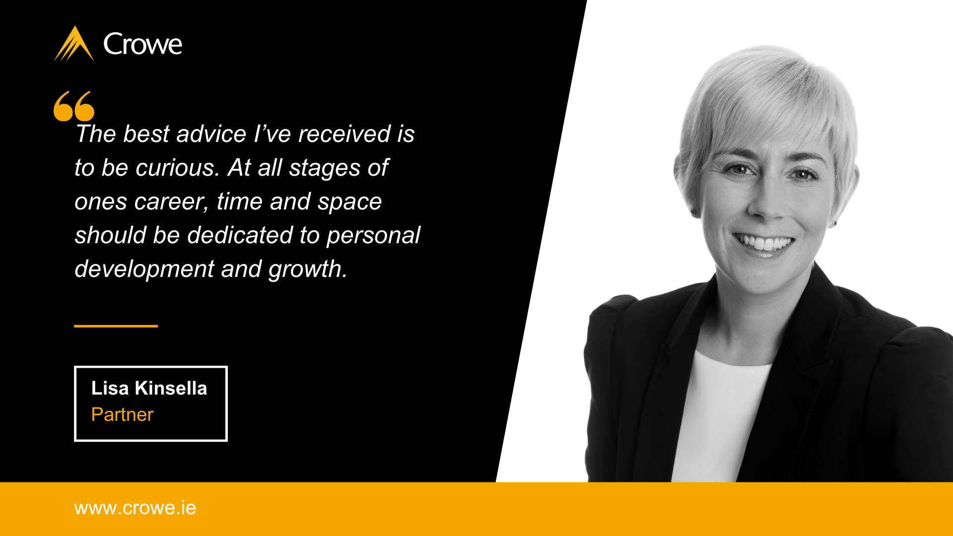 Lisa Kinsella interviewed by Crowe Ireland