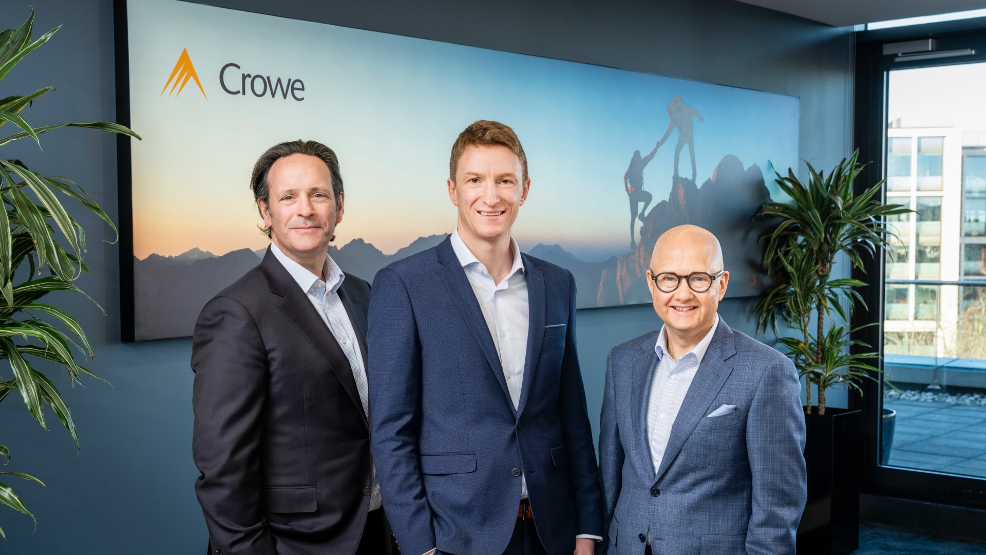 Managing Partner Naoise Cosgrove and Head of Tax Grayson Buckley with Kevin Quinn, newly appointed Tax Partner, International Tax